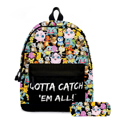 pokemon, pikachu, cartoon, elementary and middle school students' schoolbags, children's backpacks  anime  anime figure