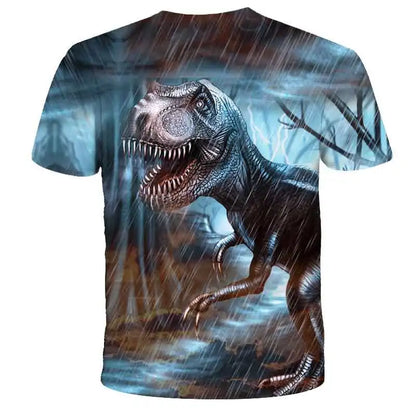 3-14 Ys Baby Boys Dionsaur T-Shirt Children's Clothing Kids Clothes Boys Girls T Shirt Summer Cartoon Tops Short Sleeve Tees