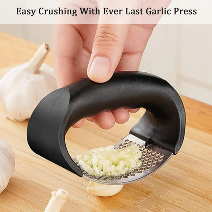 Stainless Steel Garlic Press Crusher Manual Garlic Mincer Chopping Garlic Tool Fruit Vegetable Tools Kitchen Accessories Gadget