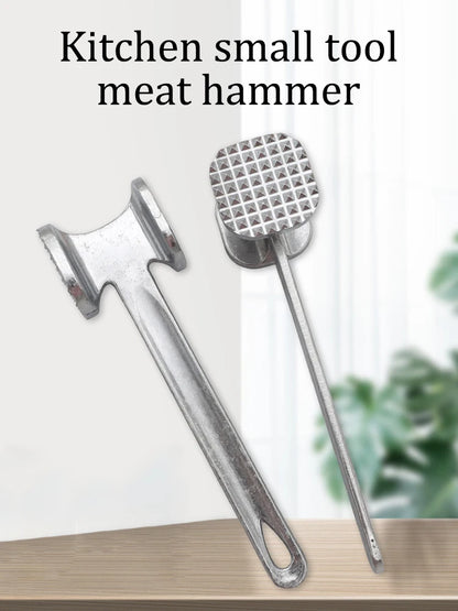 Meat Tenderizer Hammer 19cm Household Aluminum Alloy Steak Metal Mallet Kitchen Tool Heavy Duty Durable Double-Sided Tenderizer