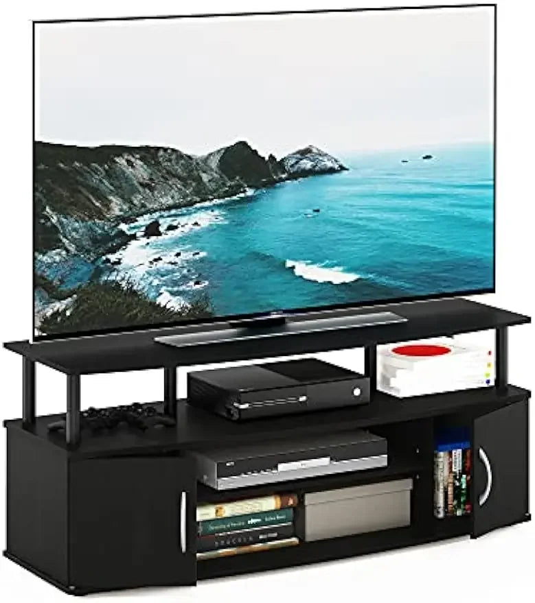 Large Entertainment Stand for TV Up to 55 Inch, Blackwood