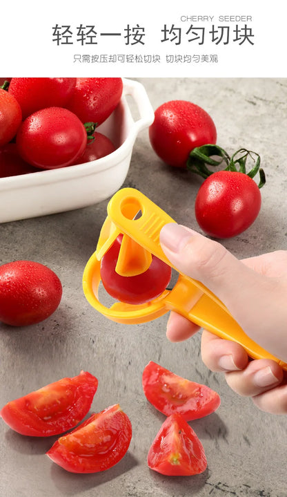 Cherry Tomato Slicer Tomato Splitter Fruit Cutter Strawberry Splitter Kitchen Gadgets and Accessories Home Gadget Kitchen Item