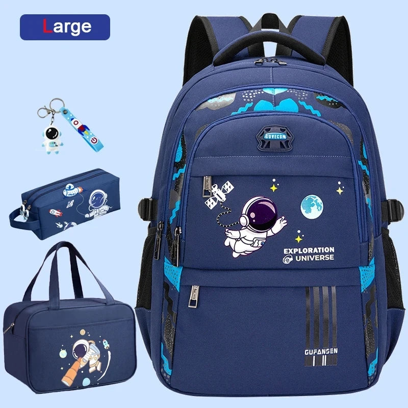 Astronaut Backpack Boy Elementary Student Bag Children New School Bags for Boys Kids Schoolbags Waterproof Book Bag mochilas