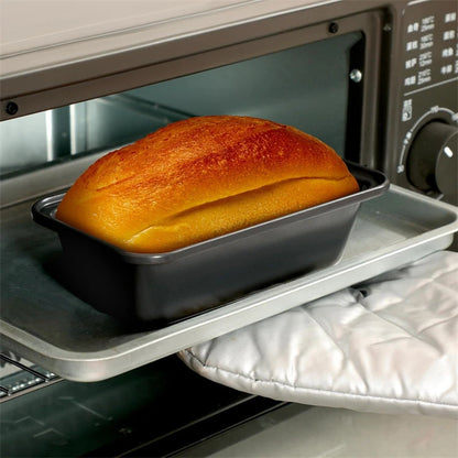 LMETJMA Nonstick Baking Bread Loaf Pan Carbon Steel Toast Bread Pan Tin Kitchen Rectangle Bakeware for Brownies Meatloaf JT233