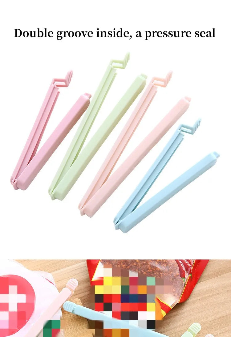 5Pcs/lot Food Bag Clips Portable Food Snack Storage Seal Sealing Bag Clips Sealer Clamp Kitchen Accessories Food Close Clip