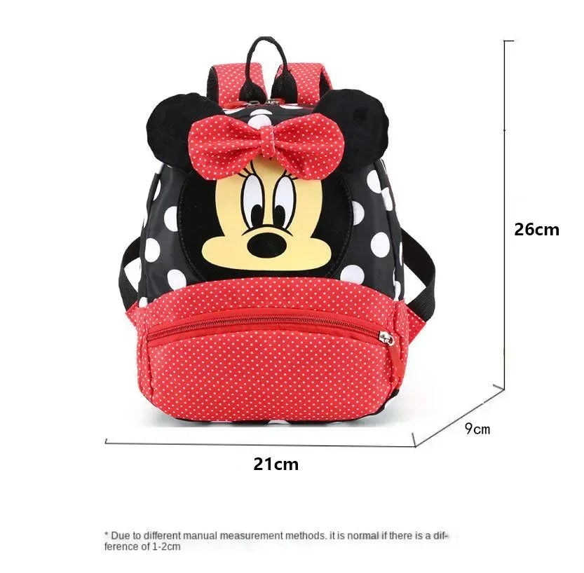 Disney Cute Backpack for Baby Boys Girls Pink Minnie Mickey Mouse Children Lovely Schoolbag Kindergarten Schoolbag Kids Gift