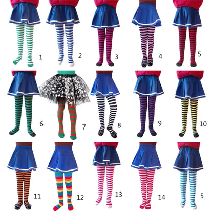 77HD Halloween Cosplay Children Stripe Pantyhose Stockings Baby Boys Girls Christmas Tights Kids Masquerade Party Costumes