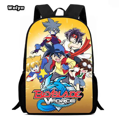 Anime-Bey-Blade Child School Backpack With Cartoon Lunch Bags Cartoon Pencil Bags School Bags for Boys Girls Best Gift