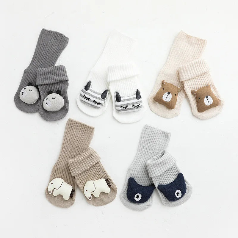 Baby Socks Non-Slip Cotton Cute Cartoon Toddler Newborn Girls Boys Infant Kids Socks