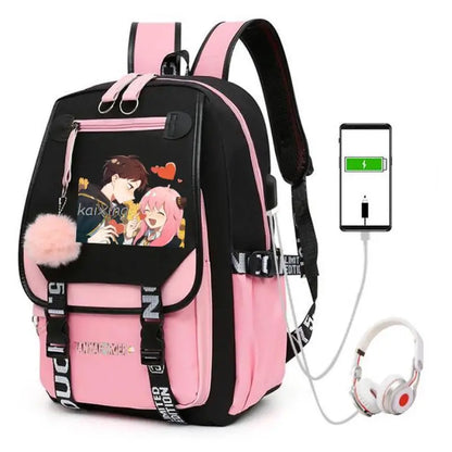 Hot Anime Spy X Family Backpack Teenage Girls Laptop Rucksack Student Shoulder School Bag Schoolbag Academy Bagpack Mochilas