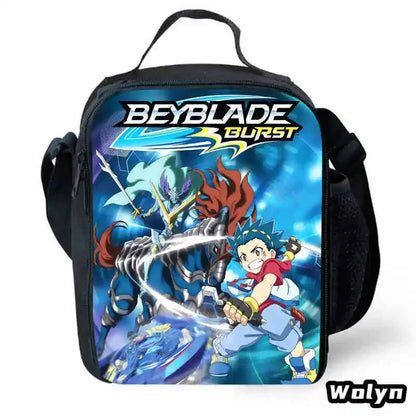 Anime-Bey-Blade Child School Backpack With Cartoon Lunch Bags Cartoon Pencil Bags School Bags for Boys Girls Best Gift