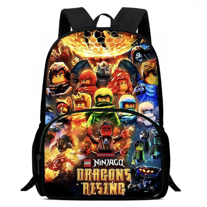 Cartoon Game N-ninjagos Kids Backpacks Boy Girls Student Birthday Gift Child School Bags Large Capacity Camping Durable Rucksack