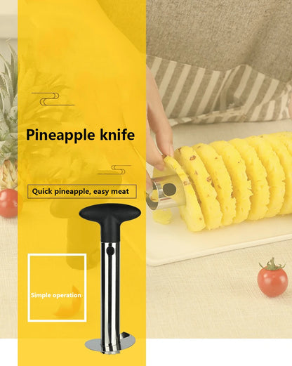 Stainless Steel Easy To Use Pineapple Peeler Accessories Pineapple Slicers Fruit Knife Cutter Corer Slicer Kitchen Tools