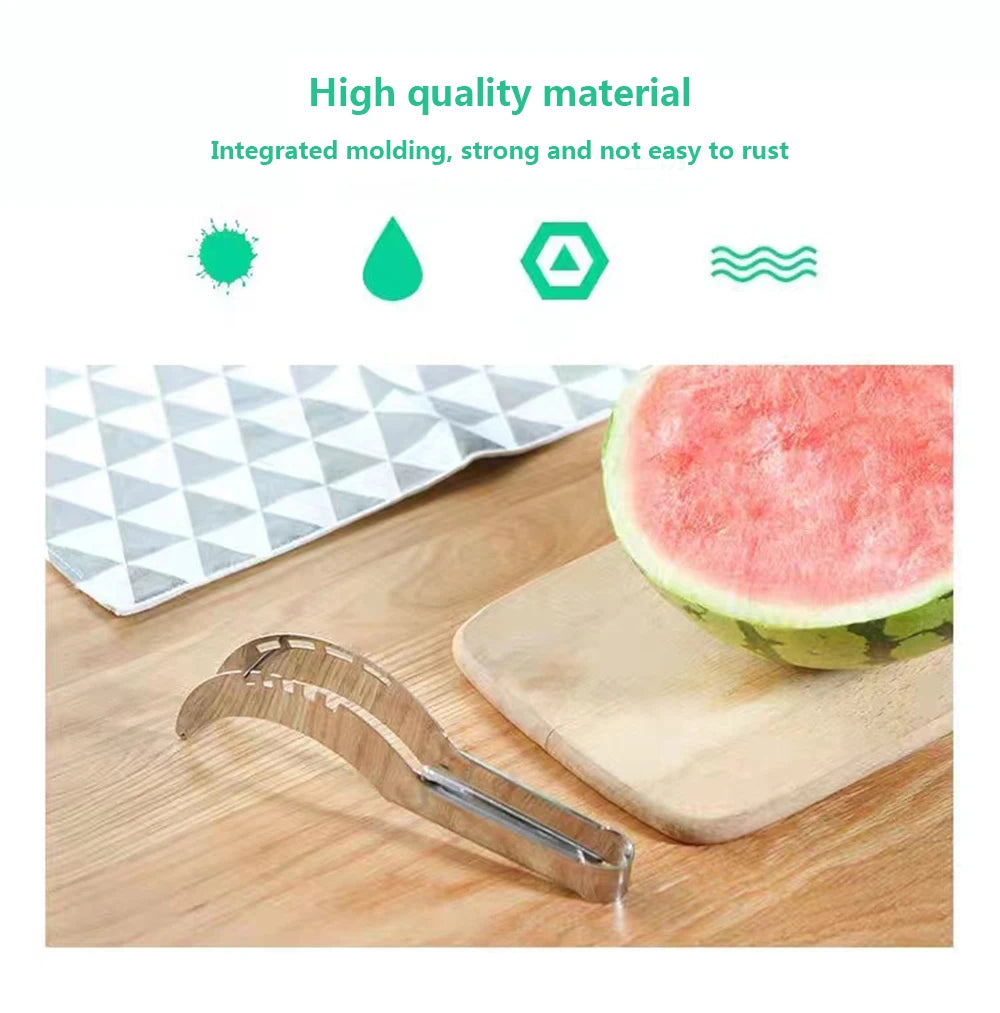 Stainless Steel Windmill Watermelon Cutter Artifact Salad Fruit Slicer Cutter Tool Watermelon Digger Kitchen Accessories Gadgets