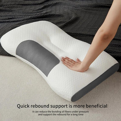 New Neck Pillow Help Sleep And Protect The Neck Cervical Orthopedic Household Soybean Fiber Massage SPA Pillow For Sleeping