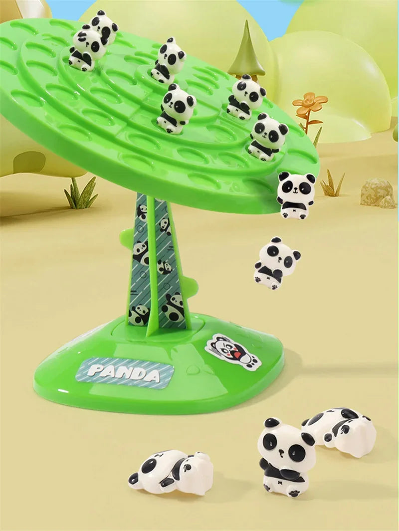 Party Games Kids Two-Player Match Panda Balance Tree Creative Fun Balance Spaceman Puzzle Tabletop Game Interactive Toy for Kids