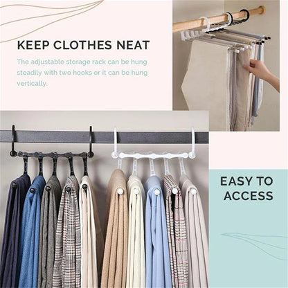 Folding Pants Storage Multifunctional Hanger for Pant Rack Hanger Clothes Organizer Hangers Save Wardrobe Space Bedroom Closets