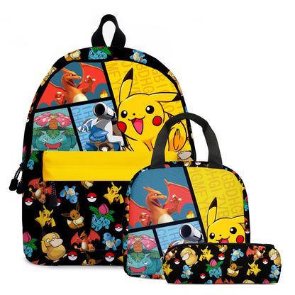 pokemon, pikachu, cartoon, elementary and middle school students' schoolbags, children's backpacks  anime  anime figure