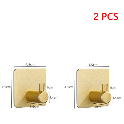 1-3PCS Wall Hook Strong Without Drilling Punch Free Clothe Bag Bathroom Door Kitchen Towel Hanger Hooks Home Storage Accessories