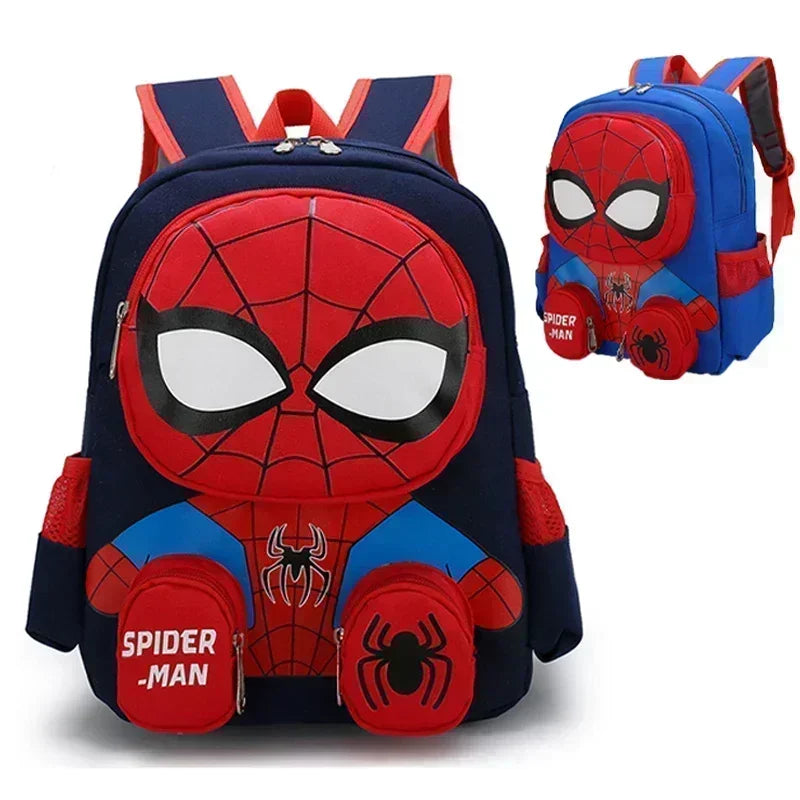 Spiderman Backpacks Super Heroes Student School Bag Cartoon 3d Stereo Kindergarten Backpack Children's Travel Bag Birthday Gift