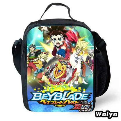 Anime-Bey-Blade Child School Backpack With Cartoon Lunch Bags Cartoon Pencil Bags School Bags for Boys Girls Best Gift