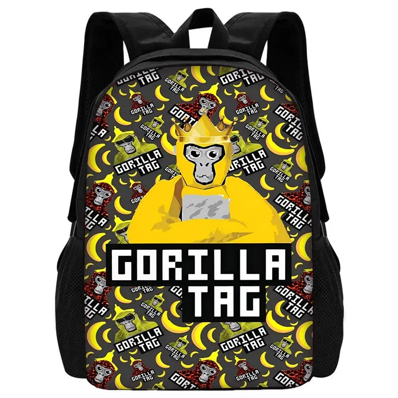 Novelty Cool Gorilla tag Child School Backpack With Shoulder Bag Pencil Bags School Bags for Boys Girls Best Gift