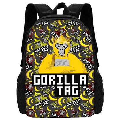 Novelty Cool Gorilla tag Child School Backpack With Shoulder Bag Pencil Bags School Bags for Boys Girls Best Gift