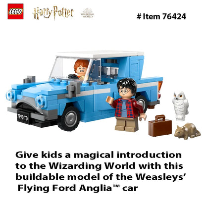 LEGO 76424 Harry Potter Flying Ford Anglia, Buildable Car Toy with 2 Minifigures  Harry Potter Car, Gift Boys and Girls Ages 7