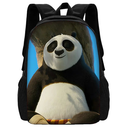 Cartoon Kung Fu Panda Child School Backpack With Shoulder Bag Pencil Bags School Bags for Boys Girls Best Gift