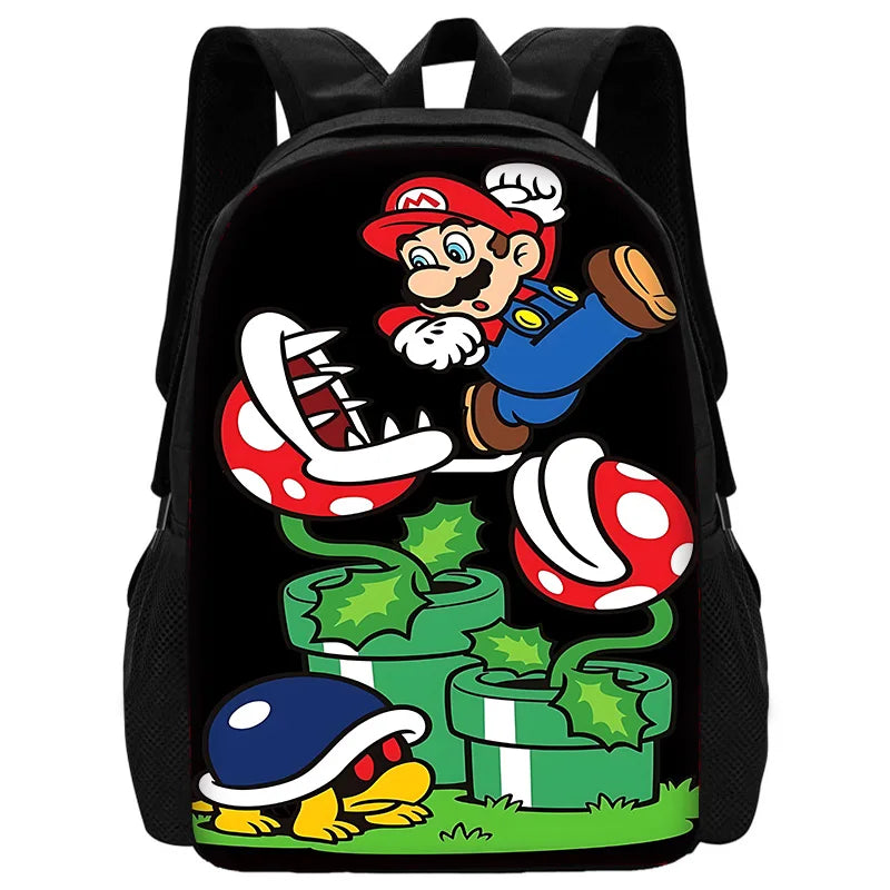 Cute M-MarioS Child School Backpack With Shoulder Bag Pencil Bags School Bags for Boys Girls Best Gift