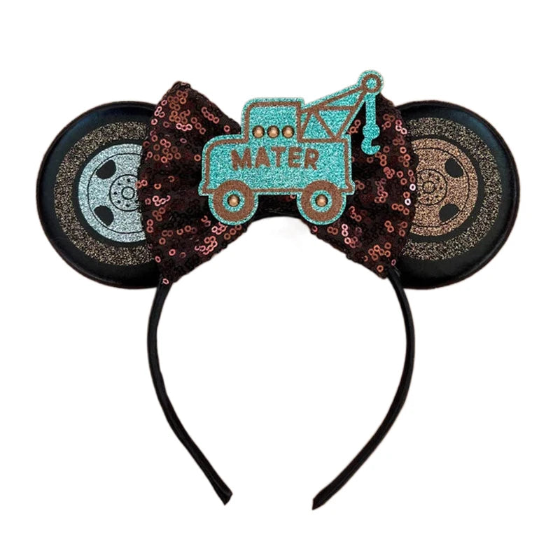 2023 Newest Mickey Mouse Ears Headband Kid Adult Festival Party Sequins Bow Hairband Women Baby Girl Party Hair Accessories Gift