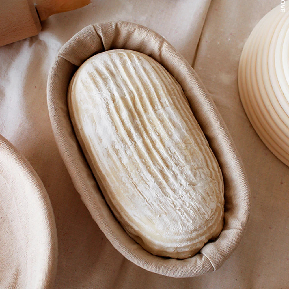 Oval Banneton Bread Proofing Basket Round Sourdough Proofing Bowls for Artisan Bread Making for Professionals and Home Bakers