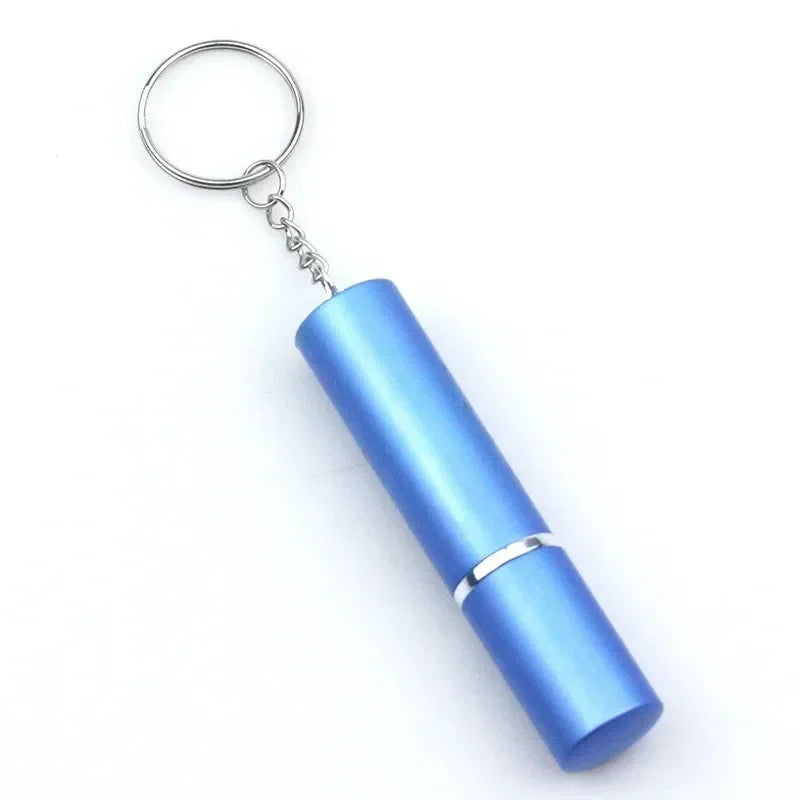 Empty Spray Tank Crystal Keychain Mini Reusable Portable Edc Outdoor Safety Protection Self Defense Keychain Accessories Travel