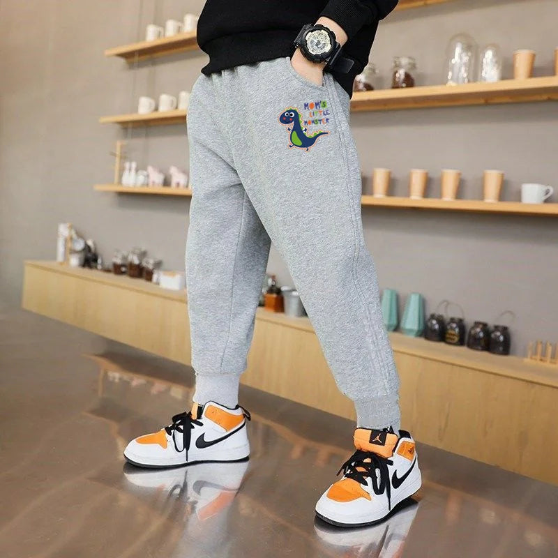 Cartoon Car Children Pants Boys Girls Sweatpants Trousers Cotton Sports Pant 3-14 Years Old Spring Autumn Track Pant For Boys