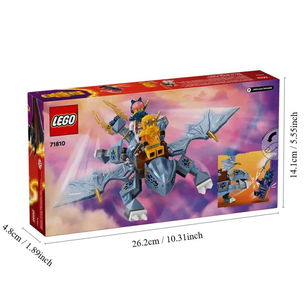 LEGO NINJAGO Young Dragon Riyu Playset With 3 Ninja Minifigures For Independent Play, 71810 Room Decoration