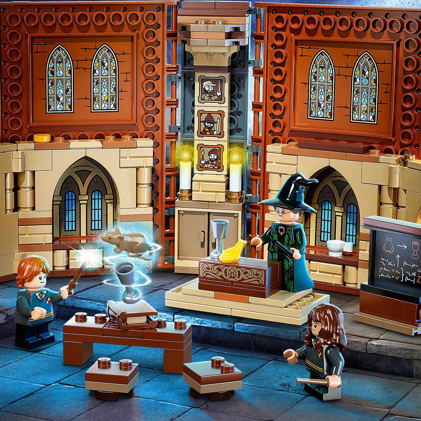 LEGO Harry Potter Hogwarts Moment: Transfiguration Class 76382 Professor McGonagall Room; Collectible Playset (241 Pieces)