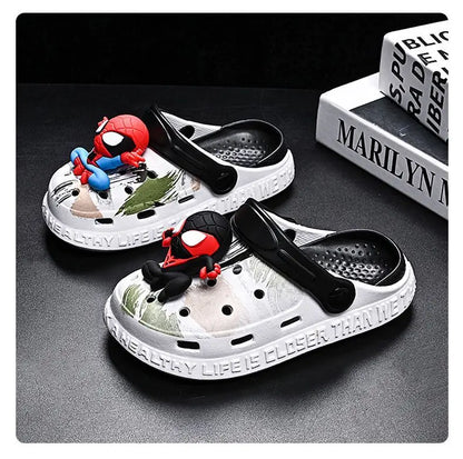 Children's Casual Shoes EVA Sandals Boys Girls' Cartoon Anti Slip Soft Sole Children's Beach White Black Shoes Size 24-44