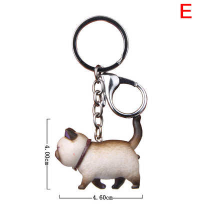 Cartoon Kittens Keychain Cure Animal Key Chain Creative Cat Pendant for Women Car Keyring Purse Bag Accessories Gifts