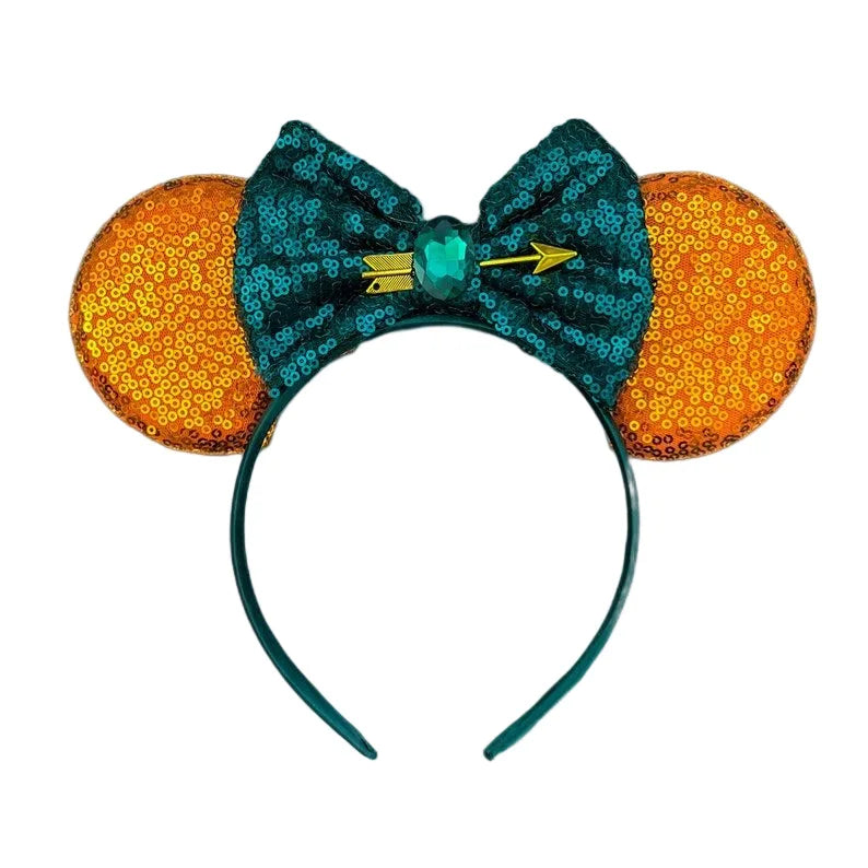 2023 Newest Mickey Mouse Ears Headband Kid Adult Festival Party Sequins Bow Hairband Women Baby Girl Party Hair Accessories Gift