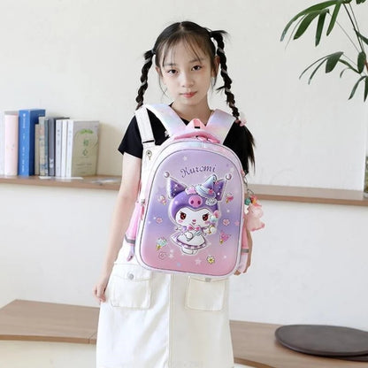 Lovely Kuromi Melody New Backpack For Girls Hello Kitty Princess School Bags Kids Satchels Kindergarten Bookbag Mochila Infantil