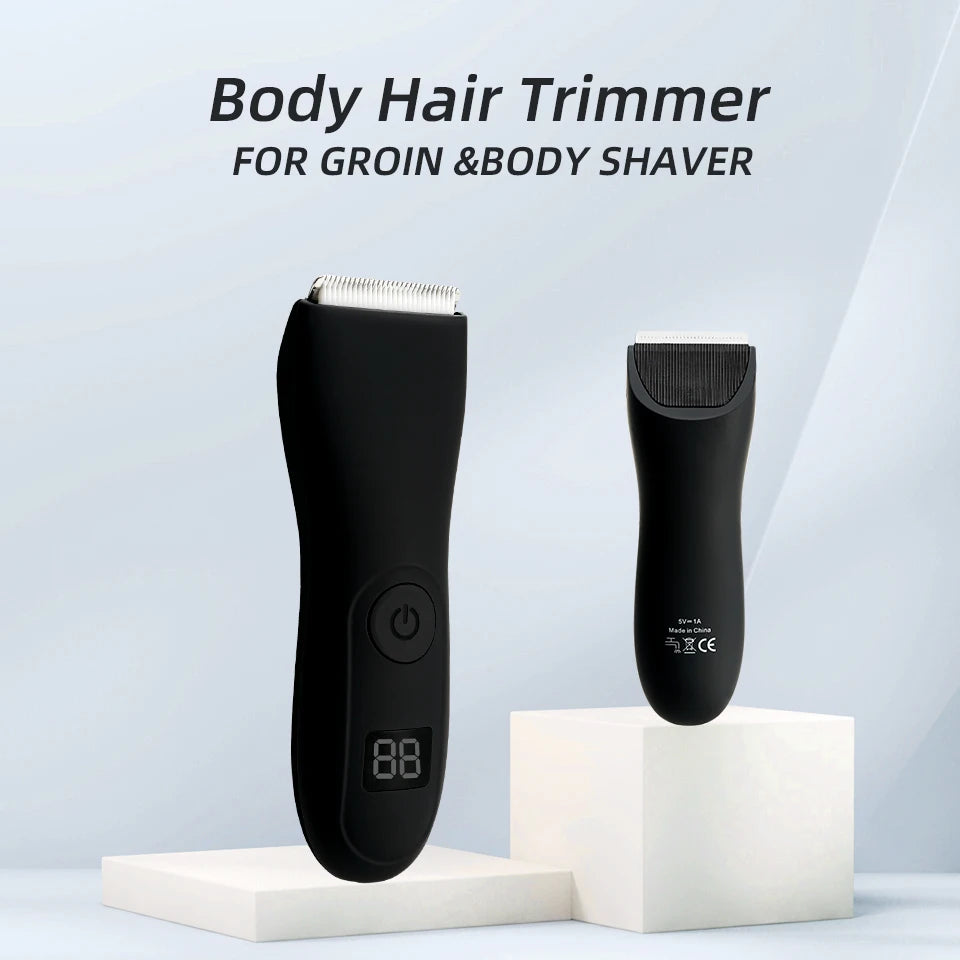 Mens Body Hair Trimmer for Men Balls Women Lady Shaver Hair Removal Bikini Trimmer Groin & Body Shaver Groomer  Arm Beard Razor