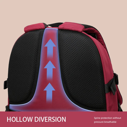 2024 New Large Airplane Travel Backpack for Girls Waterproof Fashion 15/17 Inch Laptop Backpacks Women Children Schoolbags Male