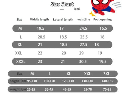 4pcs Marvel Children Underwear Spiderman Figures Briefs Kids Cotton Underwear Avengers Cartoon Print Soft Baby Boy Underpants