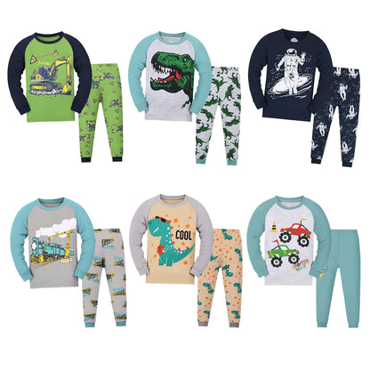 Boys Pajamas Set Long Toddler Pjs Little Kids Dinosaur Sleepwear