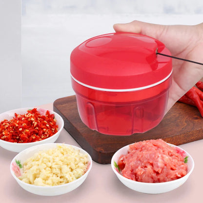 Mini Multifunctional Handmade Vegetable Cutter Garlic Masher Portable Chili Meat Grinder Cutting Food Chopper Kitchen Tools