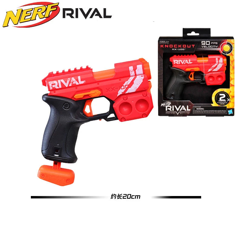 Nerf Rival Knockout XX-100 Blaster Round Storage 85 FPS Velocity Missing Balls Toy with 2 Ball Dart Rounds for Ages 14 and Up