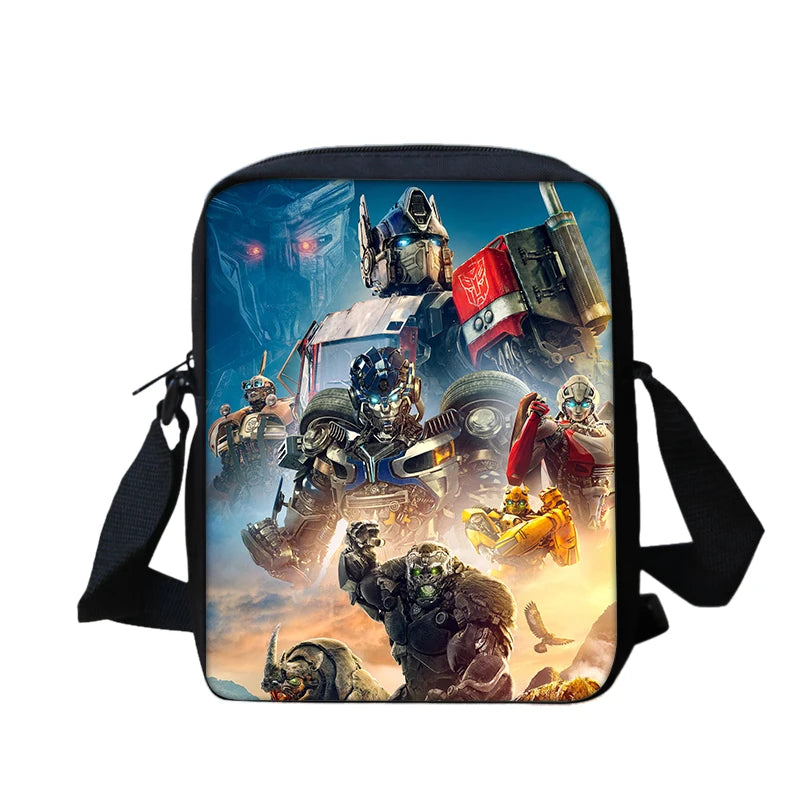 T-Transformers Popular Movies Child School Backpack 3pcs Set Shoulder Bags Pencil Case Book Bags for Boys Girls Best Gift