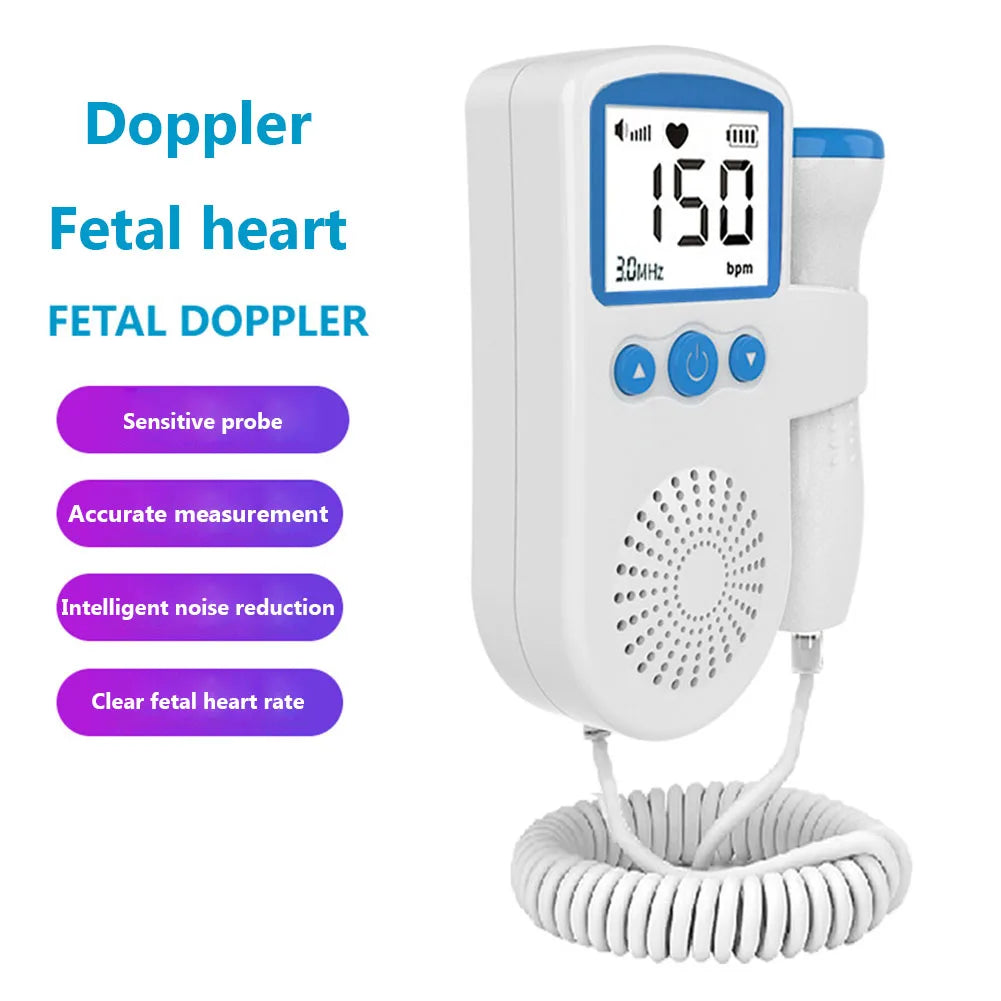 Baby Heart Rate Sensor Pregnant Women Fetal Heart Rate Meter Heartbeat Detector