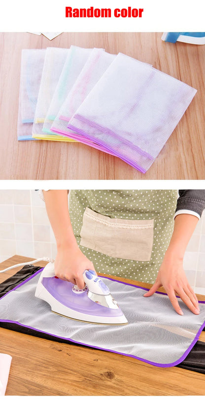 Cloth Protective Press Mesh Insulation Ironing Board Mat Cover Against Pressing Pad Mini Iron Random Colors