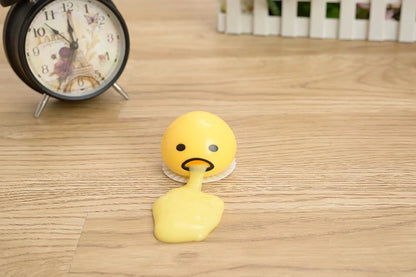 Tiktok Lazy Eggs Toy Will Vomit Gudetama Vomiting Yolk Brother Custard Bun Squeezing Toy Nausea Egg Anime Peripheral